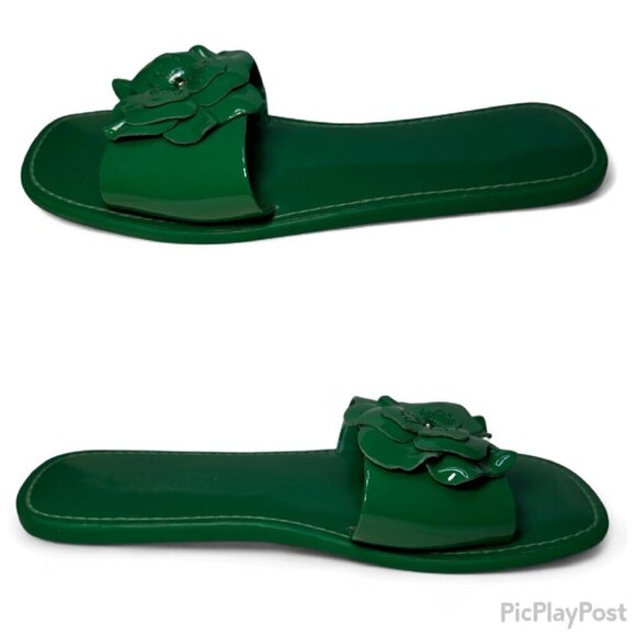 KATE SPADE Santana Slide Sandal, Green Bean, Size 7, NWOB - Picture 12 of 13